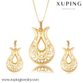 New Simple Design Wedding Gold Plated Jewelry Sets For Girls